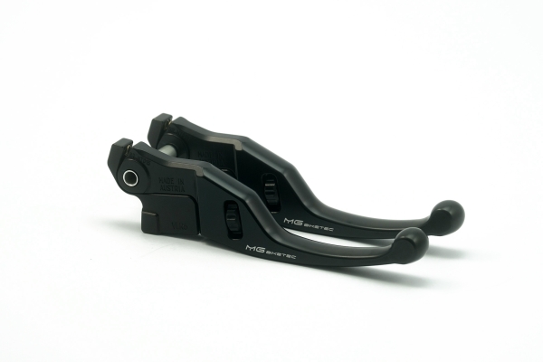 Bremshebel-Set kurz (137 mm), einstellbar - MG BIKETEC - Vespa GTS/HPE 125-310 ccm (ab Bj. 2023) - schwarz mit ABE